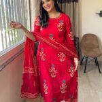 red churidhar